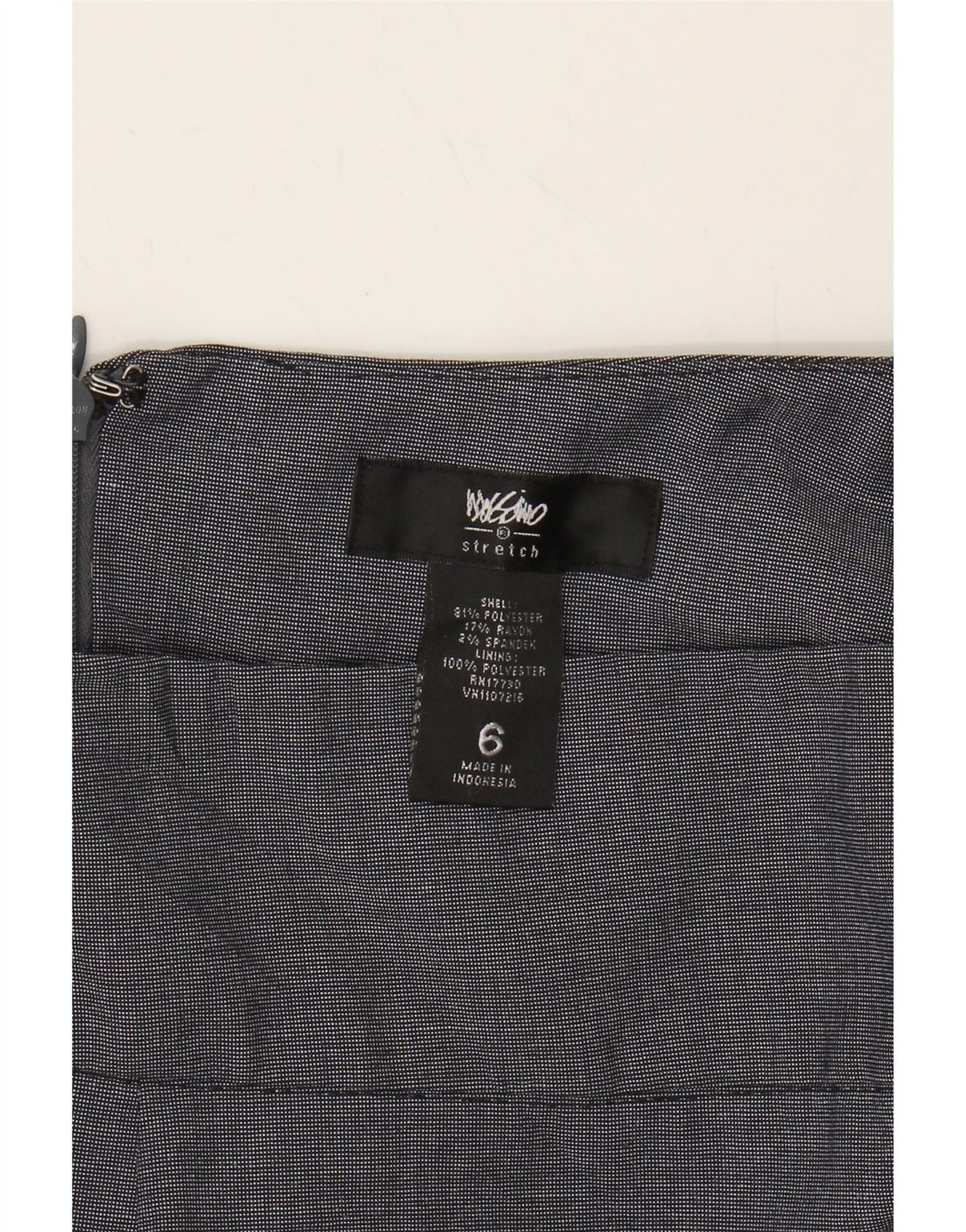 MOSSIMO Womens Stretch Pencil Skirt US 6 Medium W28 Grey Polyester AS09 image 3