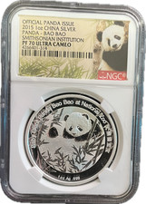 2015 1oz Smithsonian Panda NGC PF70 Ultra Cameo - Bao Bao