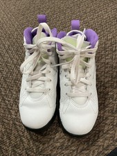 JORDAN JUMPMAN MVP BASKETBALL SHOES SIZE 11C WHITE BLACK PURPLE BOYS GIRLS $130