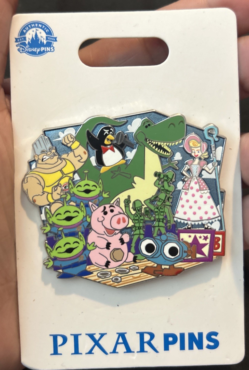 2023 Disney Parks Pixar Toy Story Family Cluster Supporting Cast Pin Rex Hamm