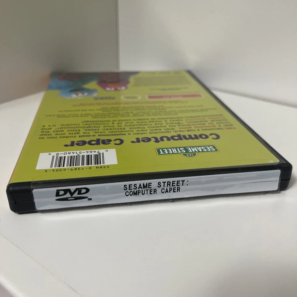 DVD alcaparra de computadora Sesame Street DVD buen estado muy raro Foto 4 de 4