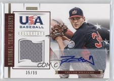 2012 USA Baseball National Team Jersey Signatures 35/99 Trevor Williams Auto 2bn