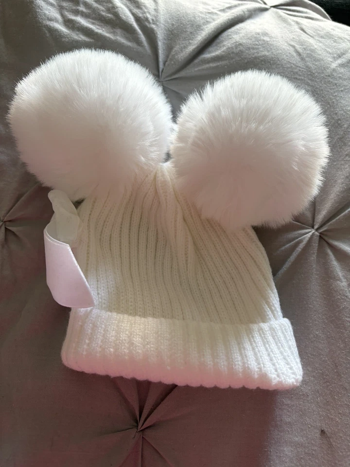 Lindo sombrero de bebé con decoración de lazo, accesorios suaves y cómodos para bebés  Foto 3 de 3