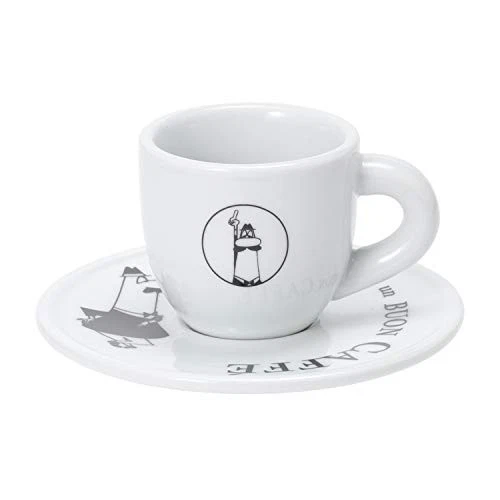 BIALETTI Untertassen Set Alfonso Little Man Weiß 4-teilig Y0TZ033