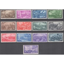 REPUBBLICA 1948 RISORGIMENTO 13 VALORI G.I MNH** CERT.