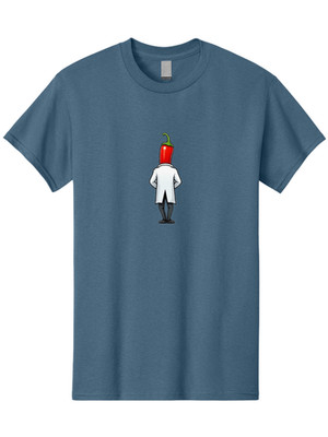 Chilli-Pepper-Scientist-6 Mens Graphic Tee, 100% Cotton, Casual Summer Wear
