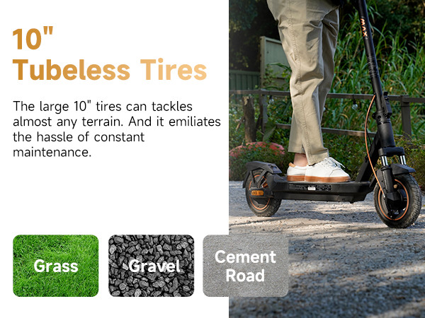 NAVEE GT3 Adult E-Scooter, Foldable, Fast 20MPH, Long Range, 10" Tires, Portable