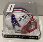 Warren Moon Houston Oilers Signed Auto Riddell Mini Helmet W/ Beckett COA