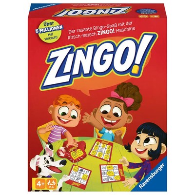 Ravensburger 22354 - Zingo!, Kinderspiel ab 4 Jahren, für 2-6 Spieler, Bingospie