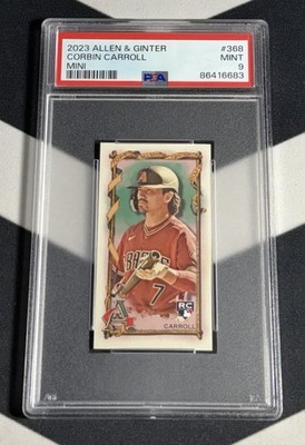 2023 Topps Allen & Ginter HIGH NUMBER MINI Corbin Carroll SP RC - #368 - PSA 9