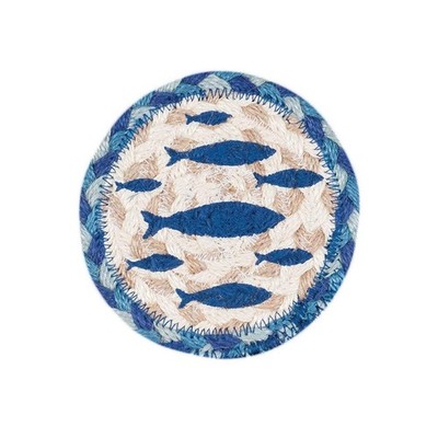 Coaster, 5''x5'', Blue