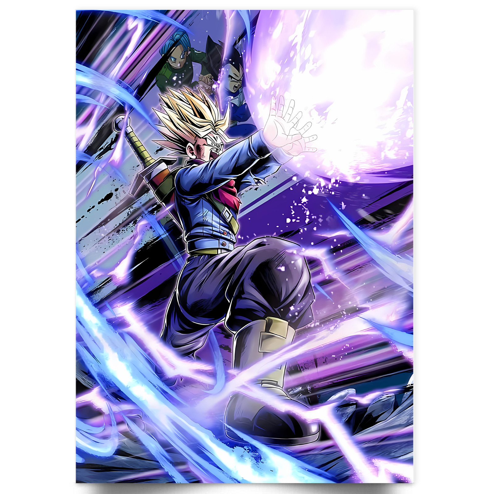 Póster Dragon Ball Z Trunks Super Saiyajin arte de pared japonés impresión manga A5-A1