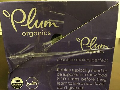 Pack Plum Organics, Organic Baby Food, Pear, Spinach And