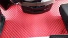 Truck Floor Mats Designed to fit MAN TGX 2021 + EURO7 T RED ECO LEATHER