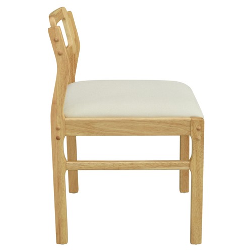 5Pieces 47.2"Extendable Square Dining Table Set Two Drop Leaves 4 Chairs Natural - Picture 17 of 20