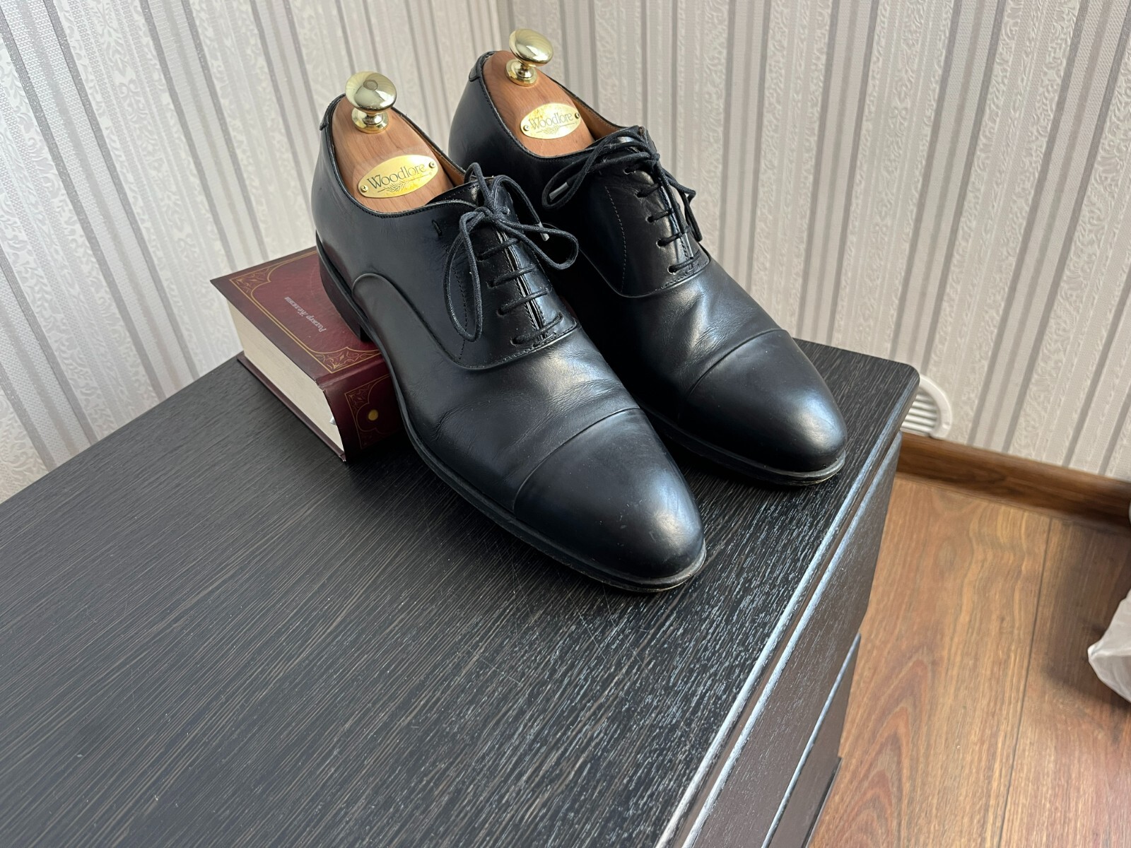 SAOLA Scarpe derby Magnanni nere in pelle con lacci e punta a cappuccio 41 8 US 7 5 UK