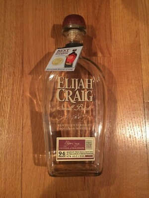 Collectible Elijah Craig Small Batch Kentucky Straight Bourbon Empty Bottle 