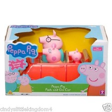 peppa pig red car