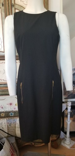 Little Black Dress With Gold Zippers 