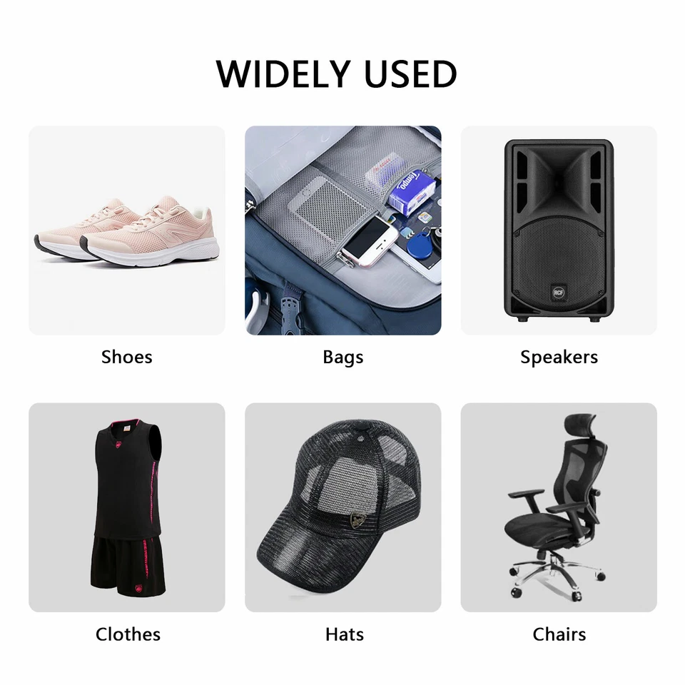 Speaker Grill Cloth Stereo Mesh Fabric Breathable Dust-proof Audio Cloth Black - Image 4 of 4