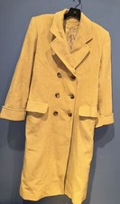Jacobson’s Pure Camel Hair Vintage Tan Full Length Overcoat Trench Coat L