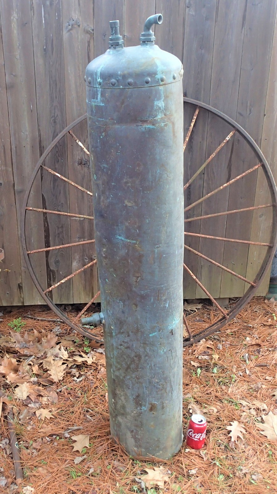 ANTIQUE INDUSTRIAL COPPER STEAM WATER HEATER TANK RIVET PIPE TOOL WHISKY  STILL | eBay