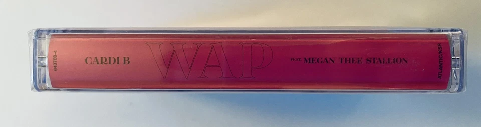 Cardi B Megan Thee Stallion WAP Cassette Tape Single Limited Edition Blue NOS - Image 3 of 3