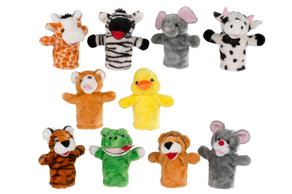 Handpuppe Handspielpuppe Plüsch Tiere Wild Dschungel Bauernhof Puppentheater - Bild 2 von 4