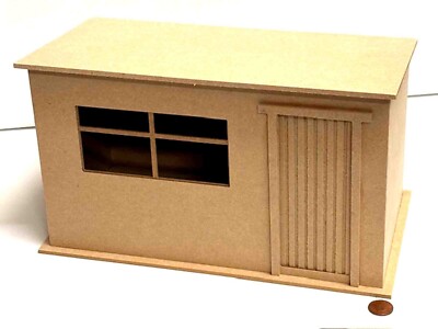 Puppenhaus Holz Geräteschuppen zusammengebaut MDF groß Maßstab 1:12 Miniatur Tumdee