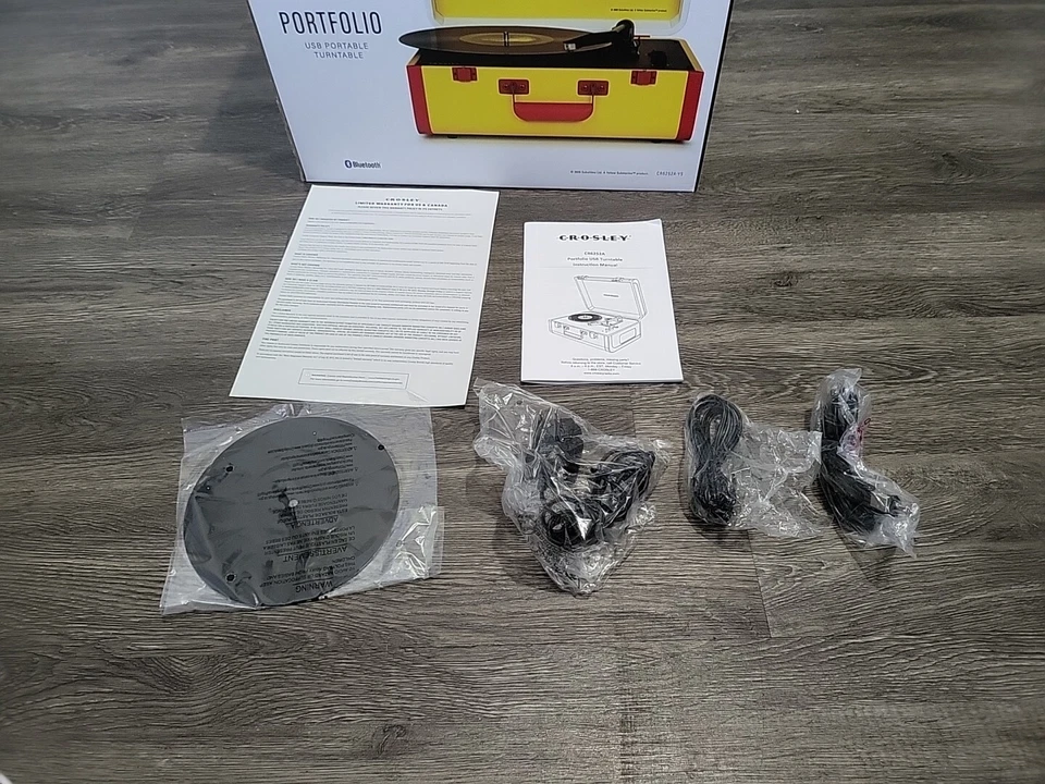 The Beatles Yellow Submarine Crosley Portable Turntable Record Player - Image 3 of 4