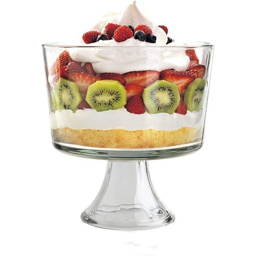 Anchor Hocking Präsenz große Dessertschale mit Glasfuß und klarem Ständer - Bild 3 von 4