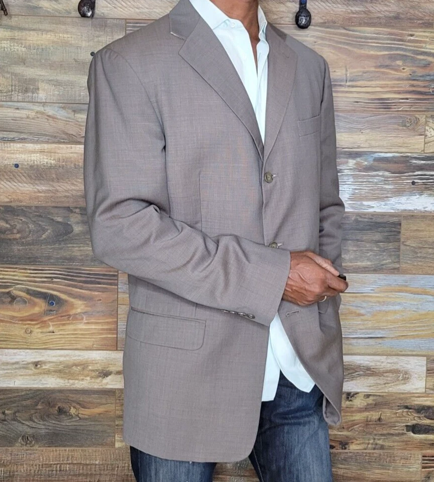 Blazer Chaqueta Deportiva Pierre Cardin 100% Lana Marrón Geométrico Talla 44L *EXCELENTE* Foto 3 de 4