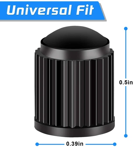 50 Pcs Universal Black Plastic Tire Valve Caps Air Stem Cover for Car Motor Bike - Bild 3 von 8