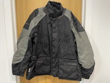 Top Kit Biker Jacket Xxxl - Grey & Black + Elbow Pads & Back Pad Vgc