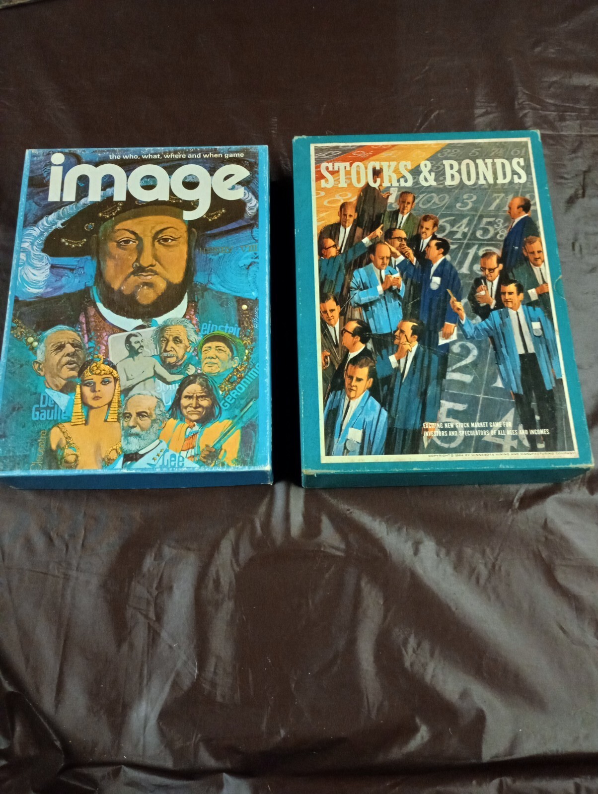 1964 3M Bookshelf Game Stocks & Bonds and 1979 Image Game! eBay