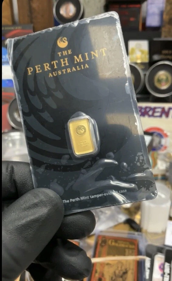 1 Gram 9999 Solid Gold Perth Mint Kangaroo Investor Ingot Bar Sealed Certified - Image 4 of 4