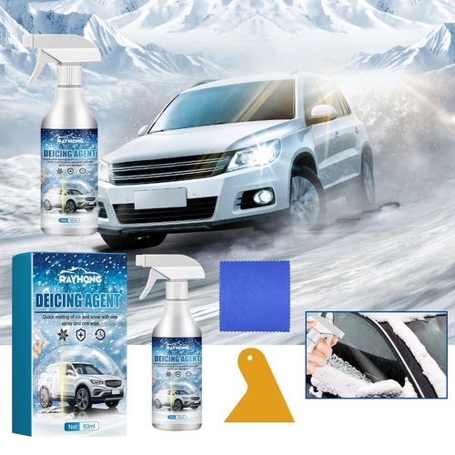 1-3X Car Deicing Agent Kit Windshield Ice Remover Spray Defroster Melting Deicer - Picture 4 of 15