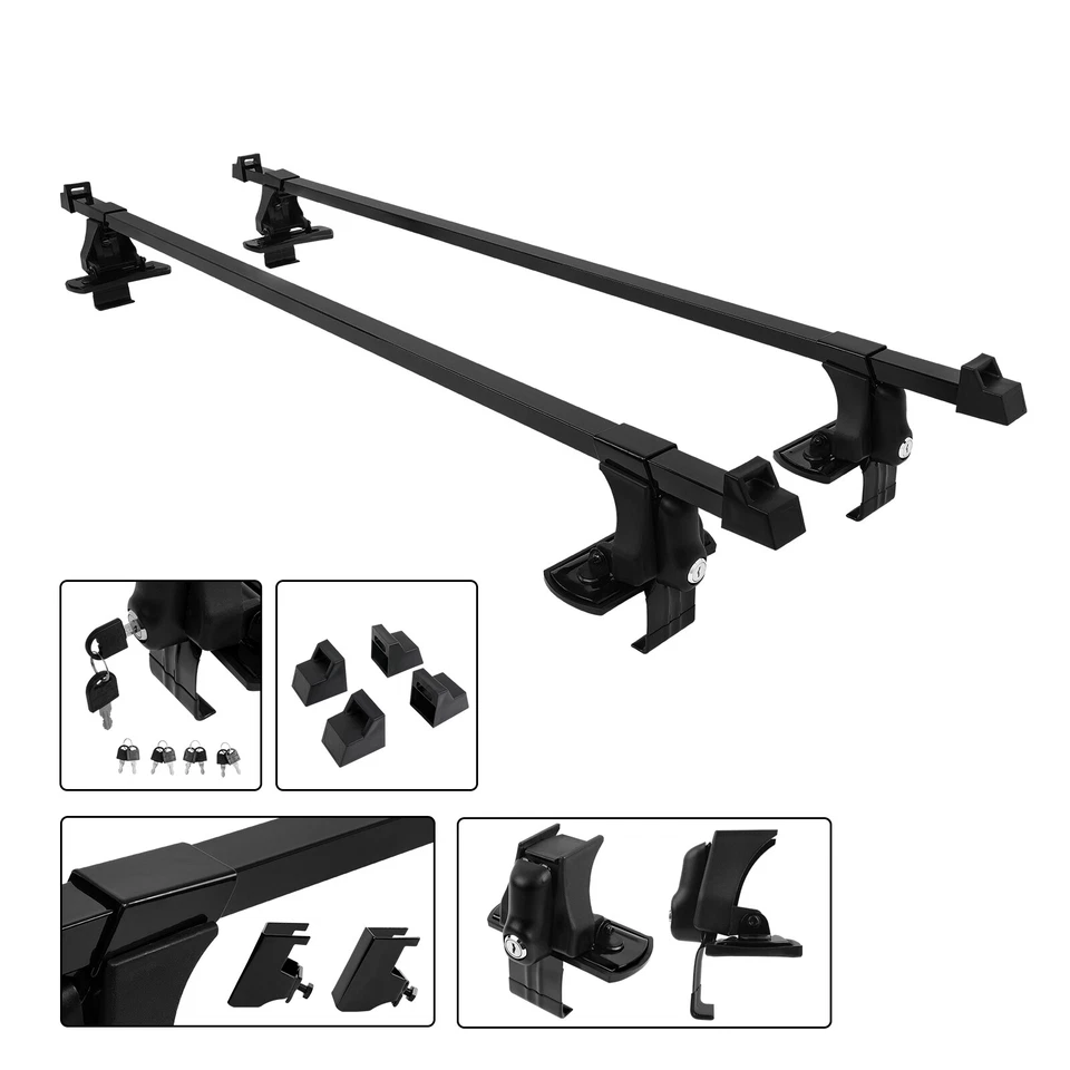 Top Roof 54" Cross Bar Car Rack Luggage Cargo Carrier For Mazda B1600 B2200 - Image 4 of 4