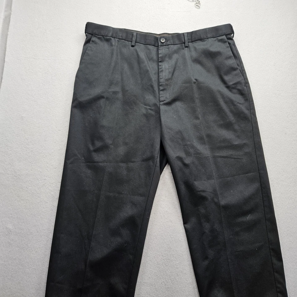 Haggar Men's Size 40 x 32 Black Straight Pants - Image 2 of 4