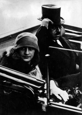 King Amanullah Khan Of Afghanistan Sitting In A Car With His Wife Old Photo