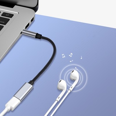 TypC Stecker auf 3 5mm Audio Konverter für Kopfhörer und Mikrofon Verwendung