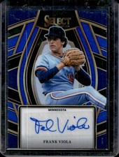 2024 Panini Select Frank Viola Signature Selections Blue Prizm Auto #/49 Twins