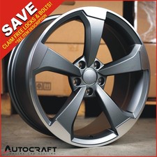 19" RS3 GP Style ALLOY WHEELS X4 - TYRES : AUDI A4 A5 A6 A7