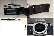   1 set with INSTRUCTION  Precut Light Seal Kit Nikon FM2 from Japan 768