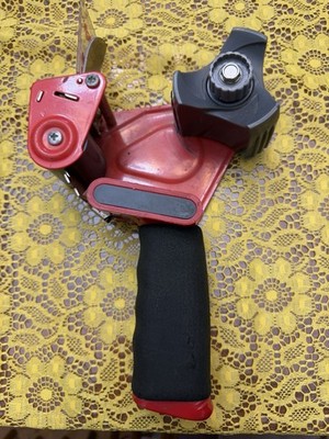 Red Scotch 3M Heavy Duty Hand Held Packing Tape Dispenser Gun for 2'' Tape Roll