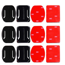 6x Helmet Accessories Flat Curved Adhesive Mount for GoPro HERO 13 12 9 8 7 6 5