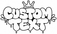 Custom Text Vinyl Lettering Sticker Decal Window Trailer Business Car Name Boat