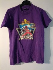 Vintage 1994 Mighty Morphin Power Rangers T-shirt Purple Child 10-12