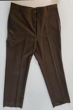 Vintage Luettgens Limited USA Made Dress Pants Mens Brown - Men's