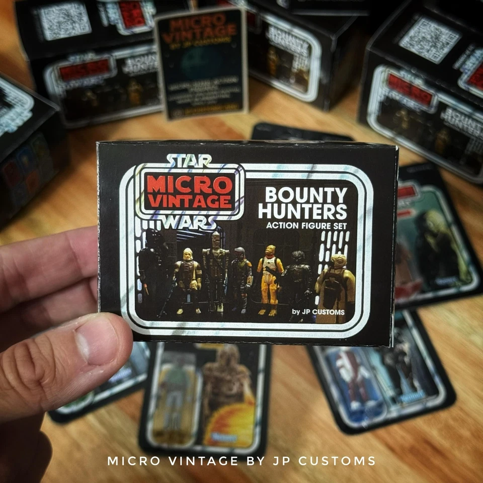 Star Wars Micro Vintage - Bountys Hunters Box Set por JP COSTUMES (6 bonecos) - Imagem 4 de 4